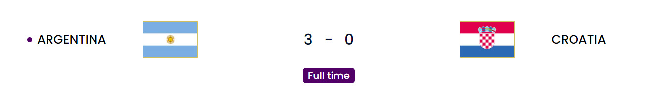 Argentina vs Croatia
