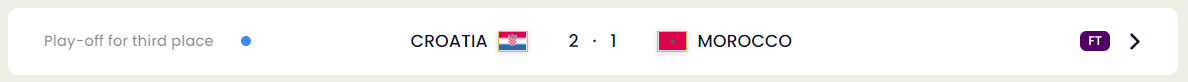 December 17, 2022 FIFA World Cup Matches