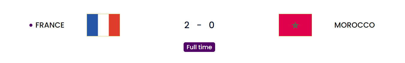 France vs Morocco